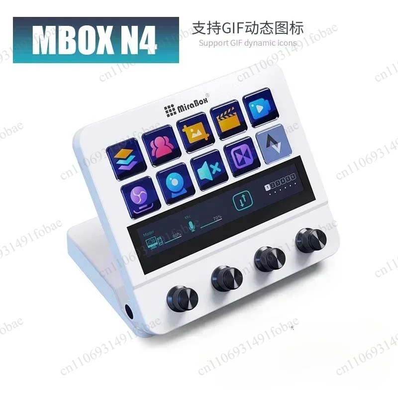 Usb C Hub - Mirabox N4 Stream Deck คีย์บอร์ดมาโครพร้อมหน้าจอแสดงผล ขาตั้งปรับระดับได้