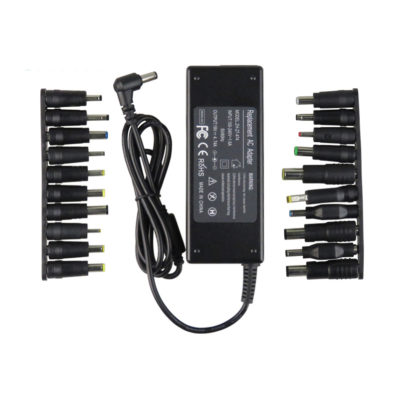 Laptop Charger - ชุดที่ชาร์จอะแดปเตอร์แล็ปท็อปอเนกประสงค์19V 4.74A 90W ปลั๊กที่ถอดออกได้20แบบหลายรุ่นสำหรับโน้ตบุ๊ค Dell HP