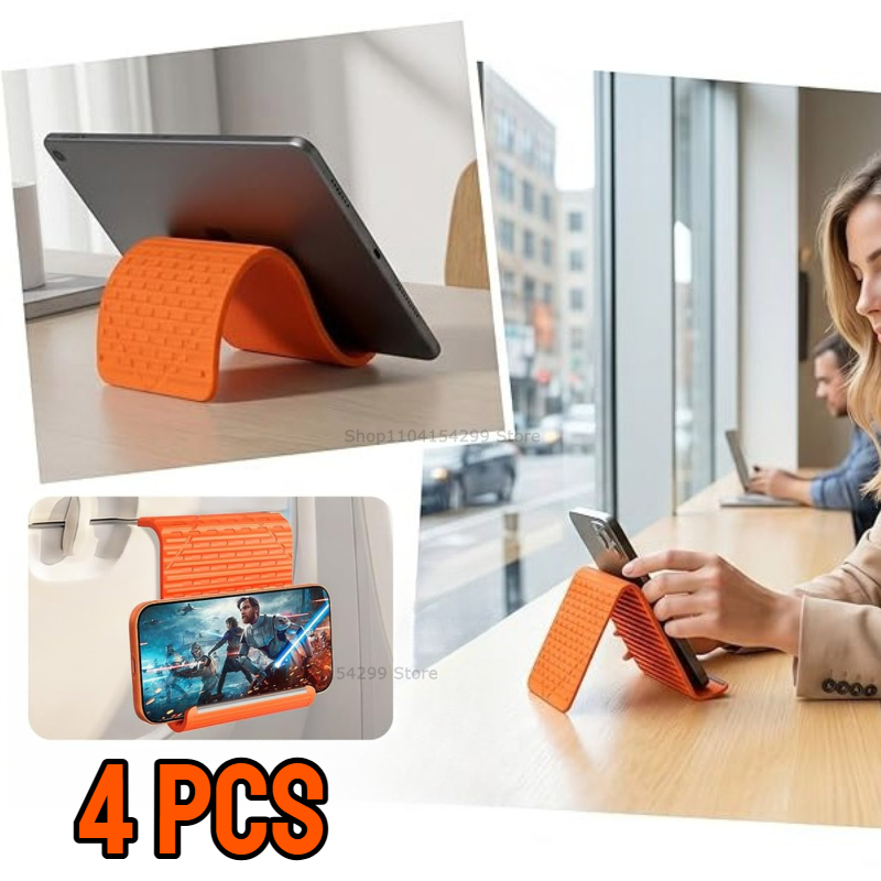 Laptop Stand - ที่วางโทรศัพท์ซิลิโคนแบบพับได้แบบพกพาปรับได้หลายมุมขาตั้งตั้งโต๊ะสำหรับไอโฟน ไอแพดแล็ปท็อปแท็บเล็ตโฮมออฟฟิศ