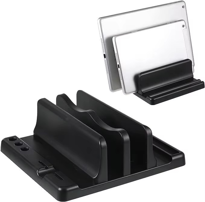 Laptop Original Accessories - ขาตั้งแล็ปท็อปแบบตั้งโต๊ะ ABS ประหยัดพื้นที่บนโต๊ะทำงาน ง่ายต่อการวางอุปกรณ์คอมพิวเตอร์ ปรับความกว้างได้ ที่เก็บของบนโต๊ะทำงาน
