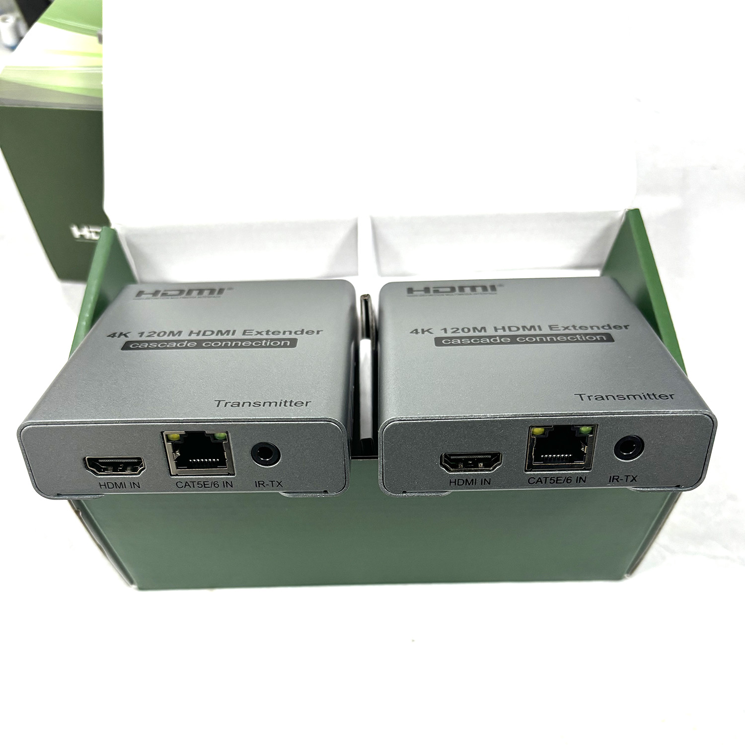 Hdmi Cable - ตัวขยายสัญญาณ HDMI 4K 120M ผ่านสายเคเบิลอีเธอร์เน็ต CAT5e/6