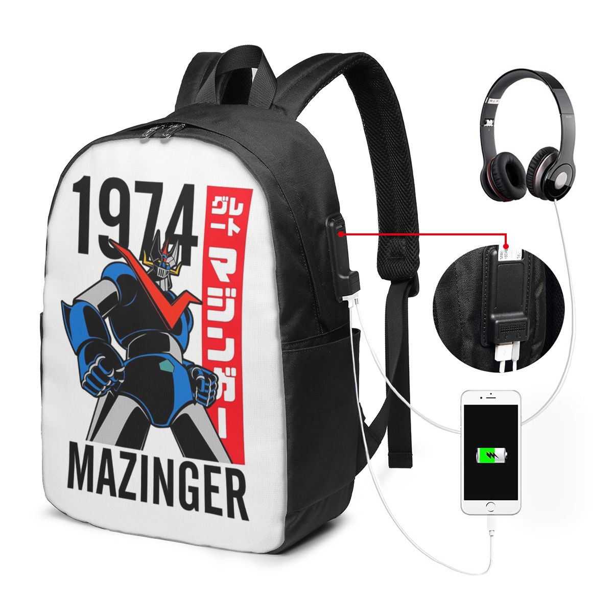 Laptop Bag - มาซิงเกอร์ แซด แมด โรบอท เกรนไดเซอร์อะนิเมะ มังงะ