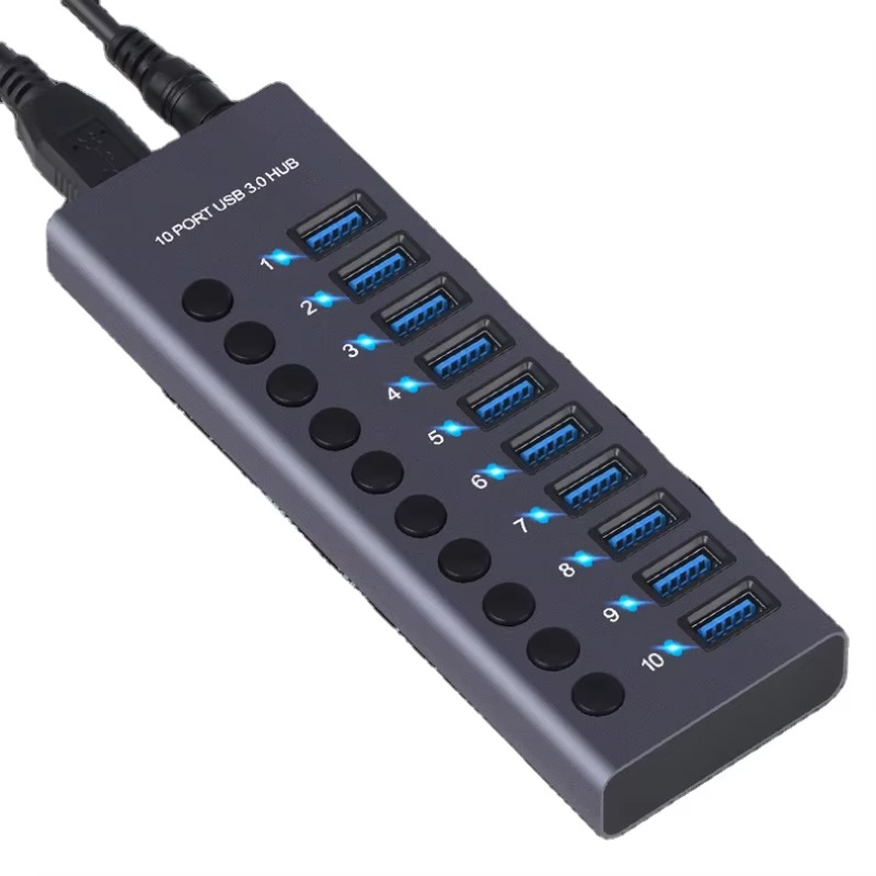 Usb Hub - ฮับ USB 3.0 ความเร็วสูง 5Gbps ทำจากอลูมิเนียมอัลลอยด์
