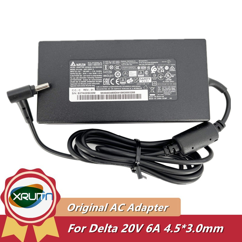 Laptop Charger - ของแท้เดลต้า ADP-120VH D 20V 6A 120W