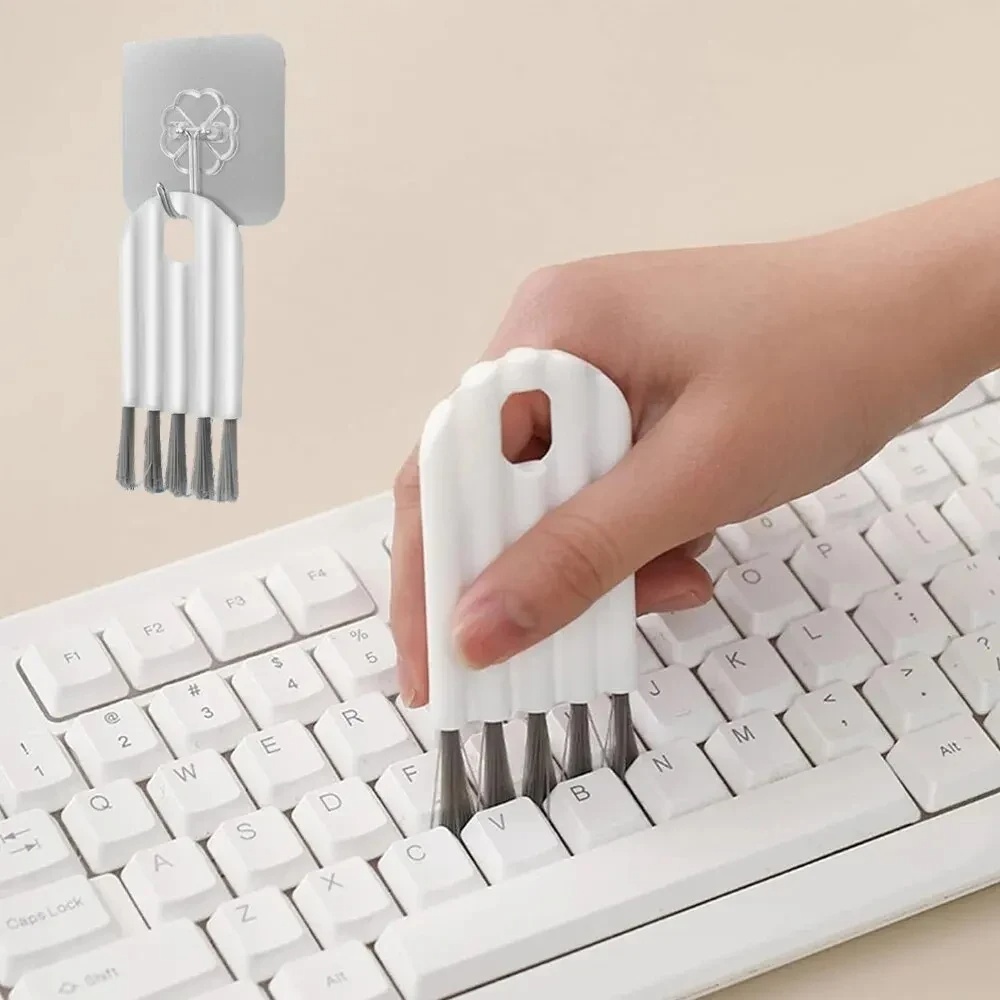 Keyboard Cover - แปรงทำความสะอาดโทรศัพท์อเนกประสงค์ แปรงทำความสะอาดฝุ่นละเอียด ฝาครอบช่องใส่การ์ด แปรงทำความสะอาดหูฟัง สำหรับชุดหูฟัง แปรงทำความสะอาดแป้นพิมพ์