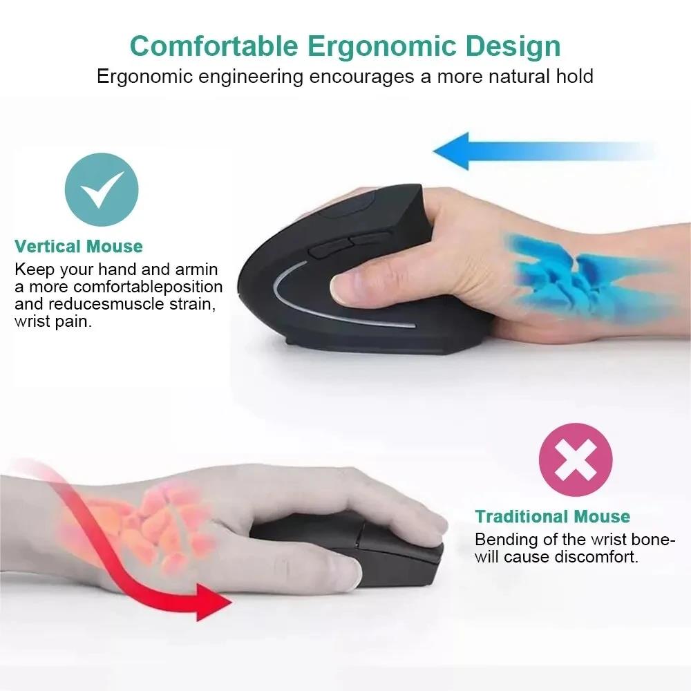 เมาส์แนวตั้งเมาส์ตามหลักสรีรศา - Laptop Mouse บทวิจารณ์และราคา