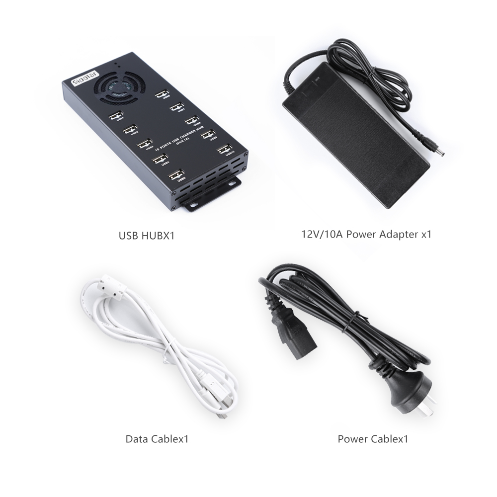 ฮับ USB ชาร์จเร็ว 10 พอร์ต ตรว - Usb Hub บทวิจารณ์และราคา