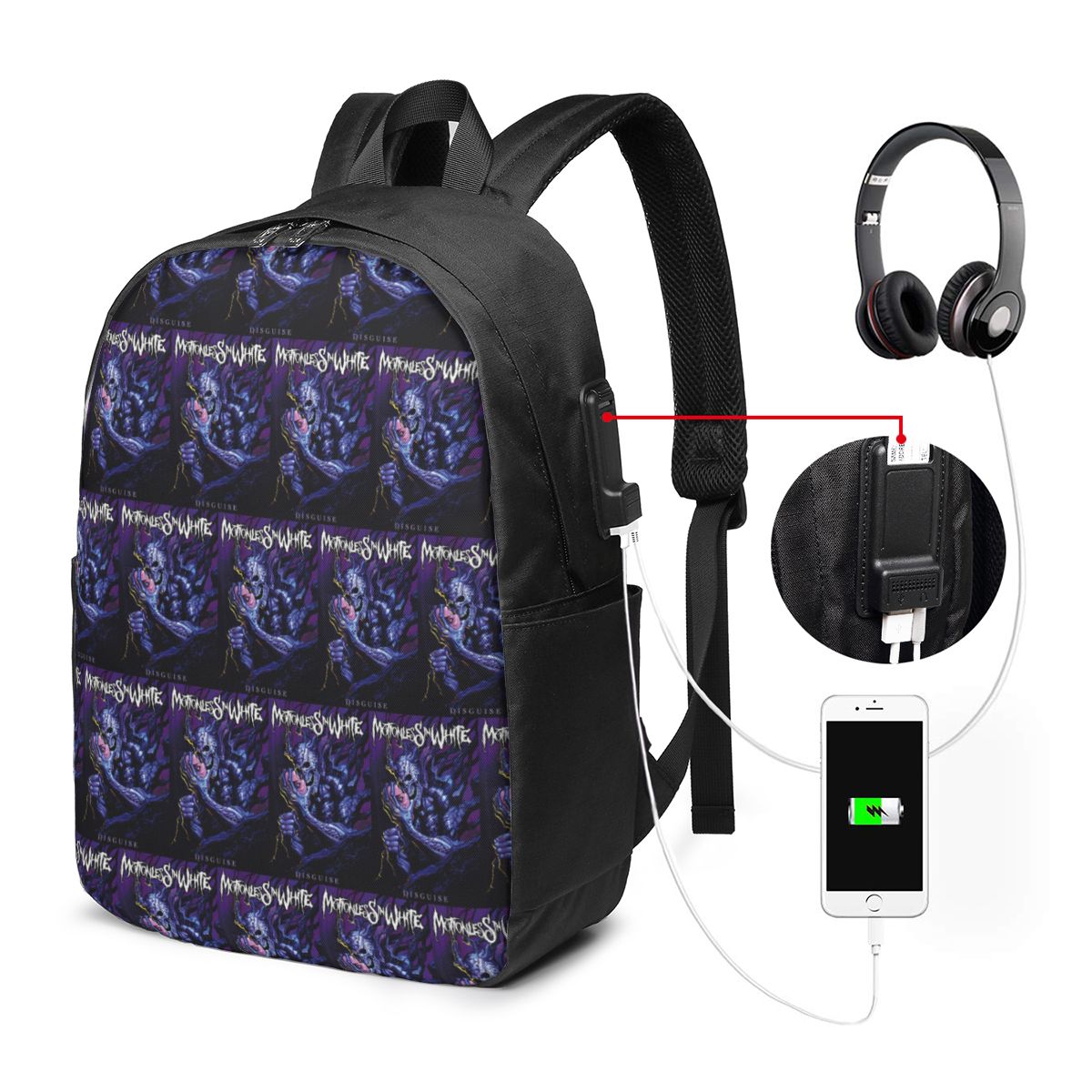 กระเป๋าเป้สะพายหลังสีขาว Motio - Laptop Bag บทวิจารณ์และราคา