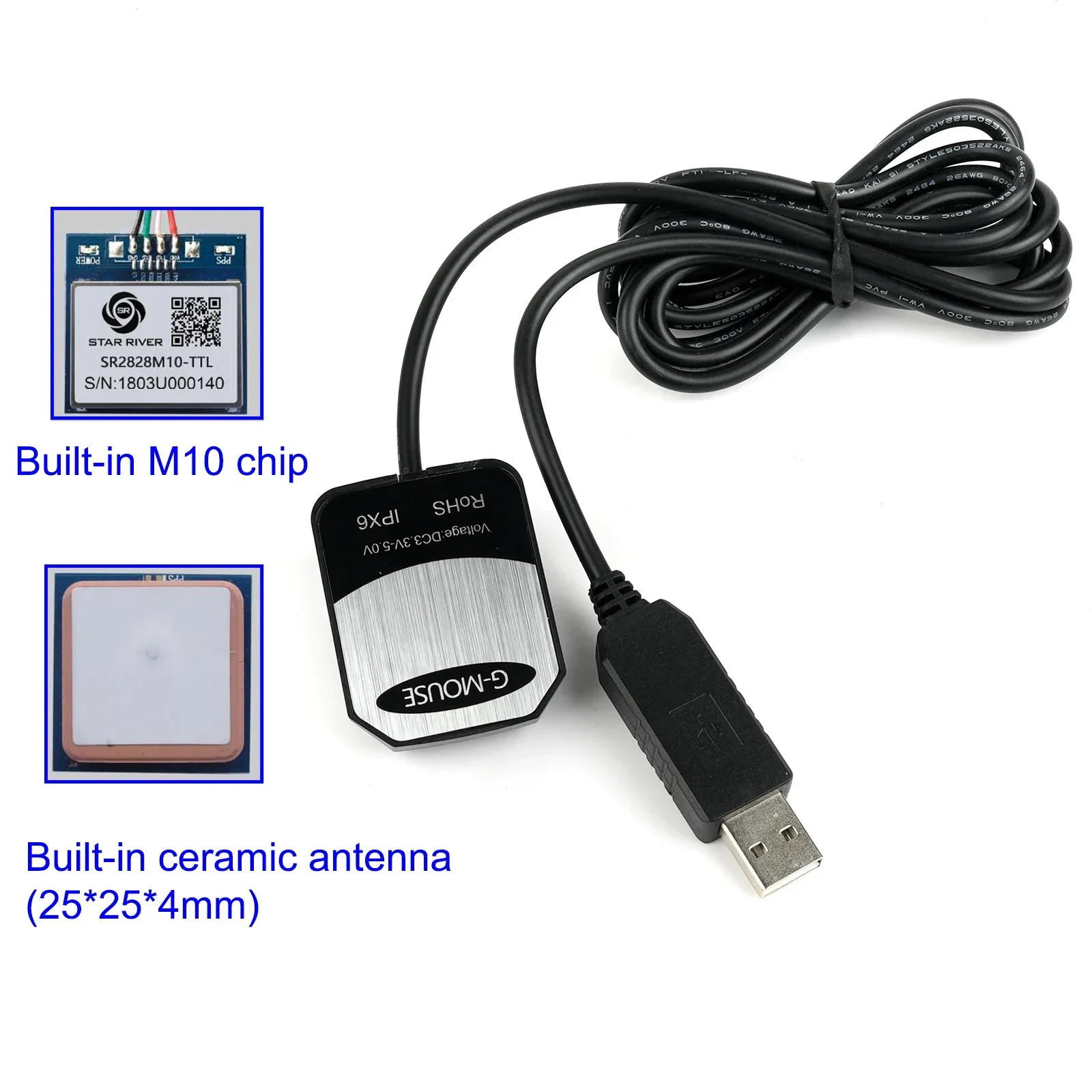 โมดูล GPS USB รุ่น M10 G-Mouse - Laptop Mouse บทวิจารณ์และราคา
