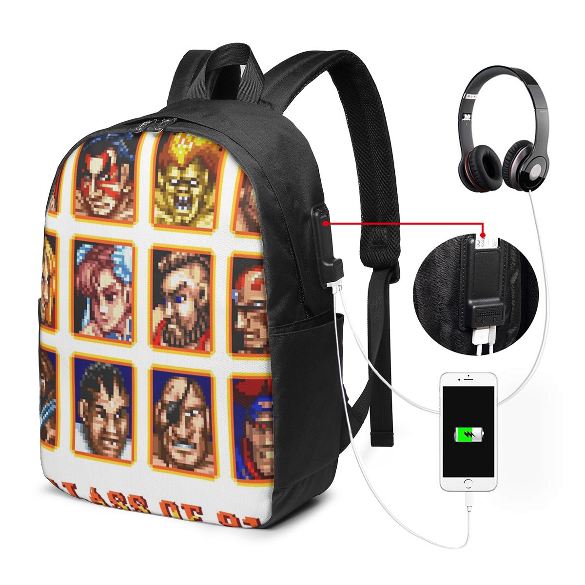 กระเป๋าเป้สะพายหลังลาย Defeate - Laptop Bag บทวิจารณ์และราคา