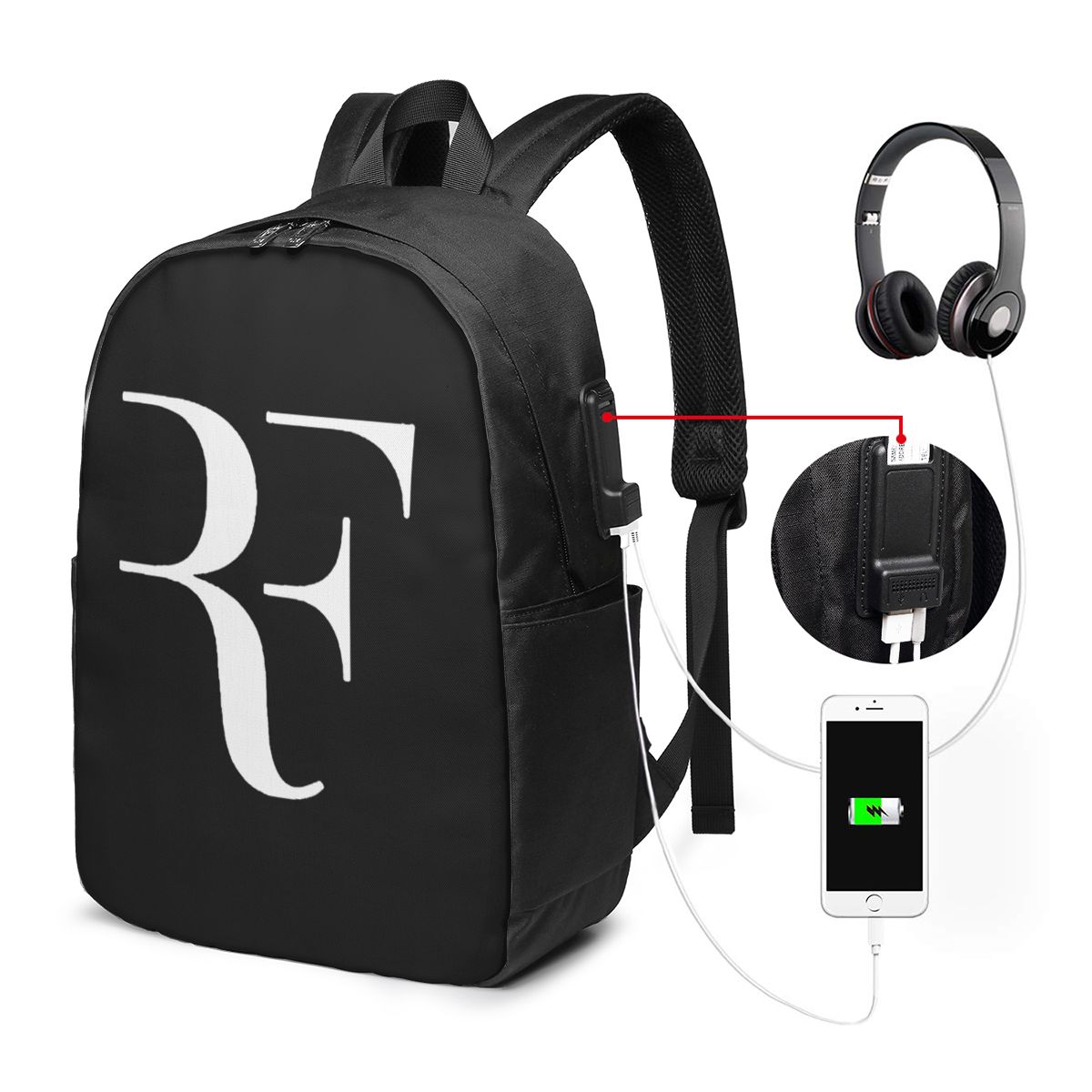 โรเจอร์ เฟเดอเรอร์กระเป๋าเป้สะ - Laptop Original Accessories บทวิจารณ์และราคา