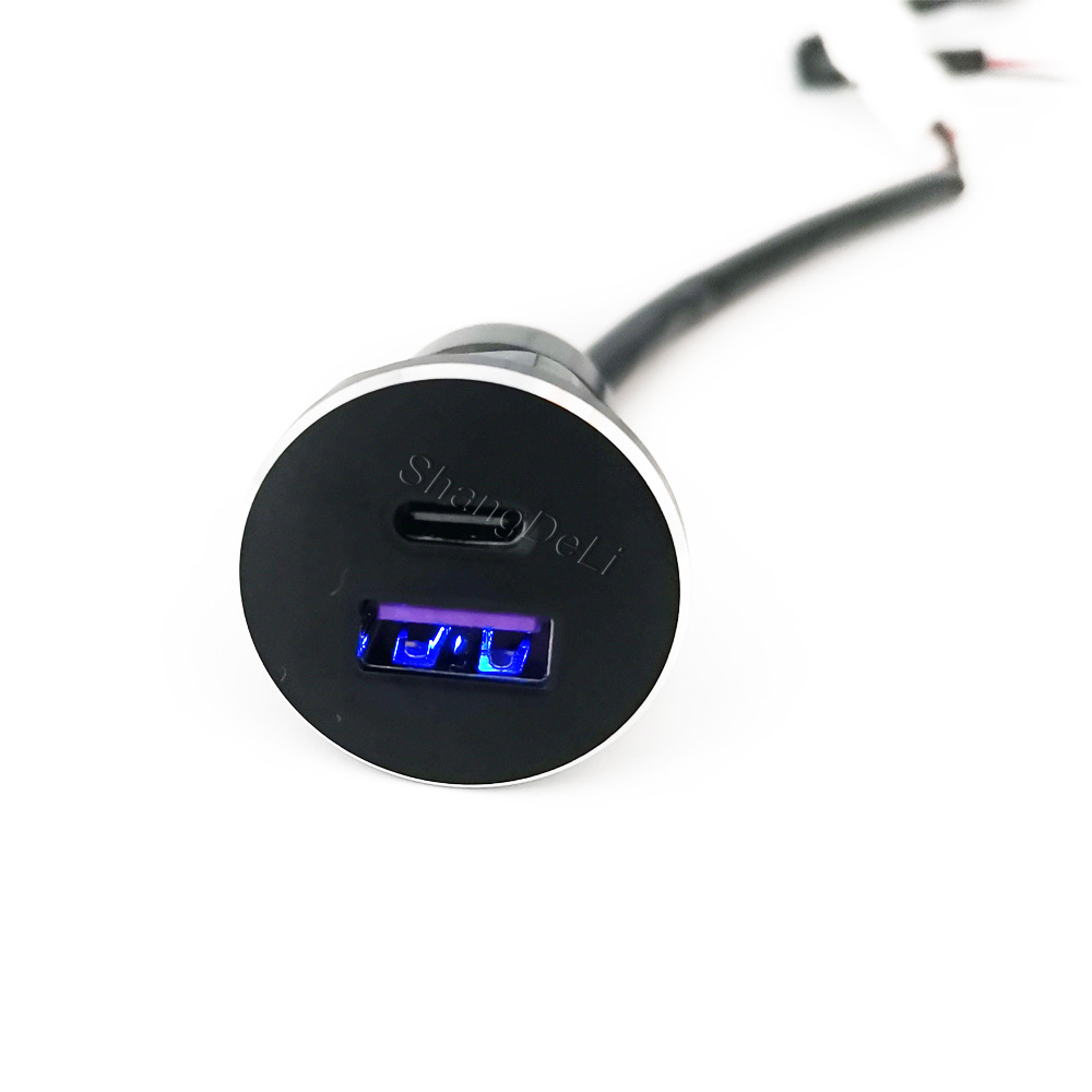 1PC รถ ช่องเสียบ USB คู่ ช่องเ - Usb C Hub บทวิจารณ์และราคา