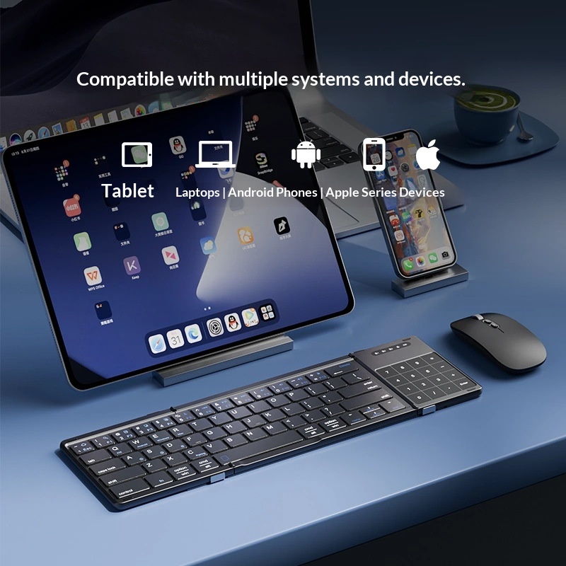 เม็งซู่ ไตร โฟลด์คีย์บอร์ดไร้ส - Laptop Mouse บทวิจารณ์และราคา