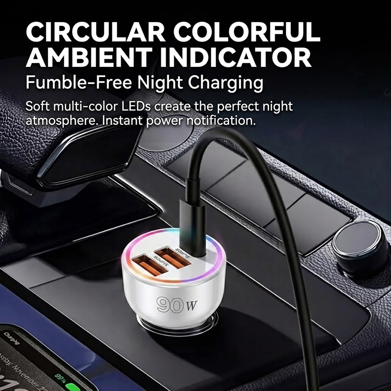 อะแดปเตอร์ชาร์จในรถยนต์ 90W พร - Usb C Hub บทวิจารณ์และราคา